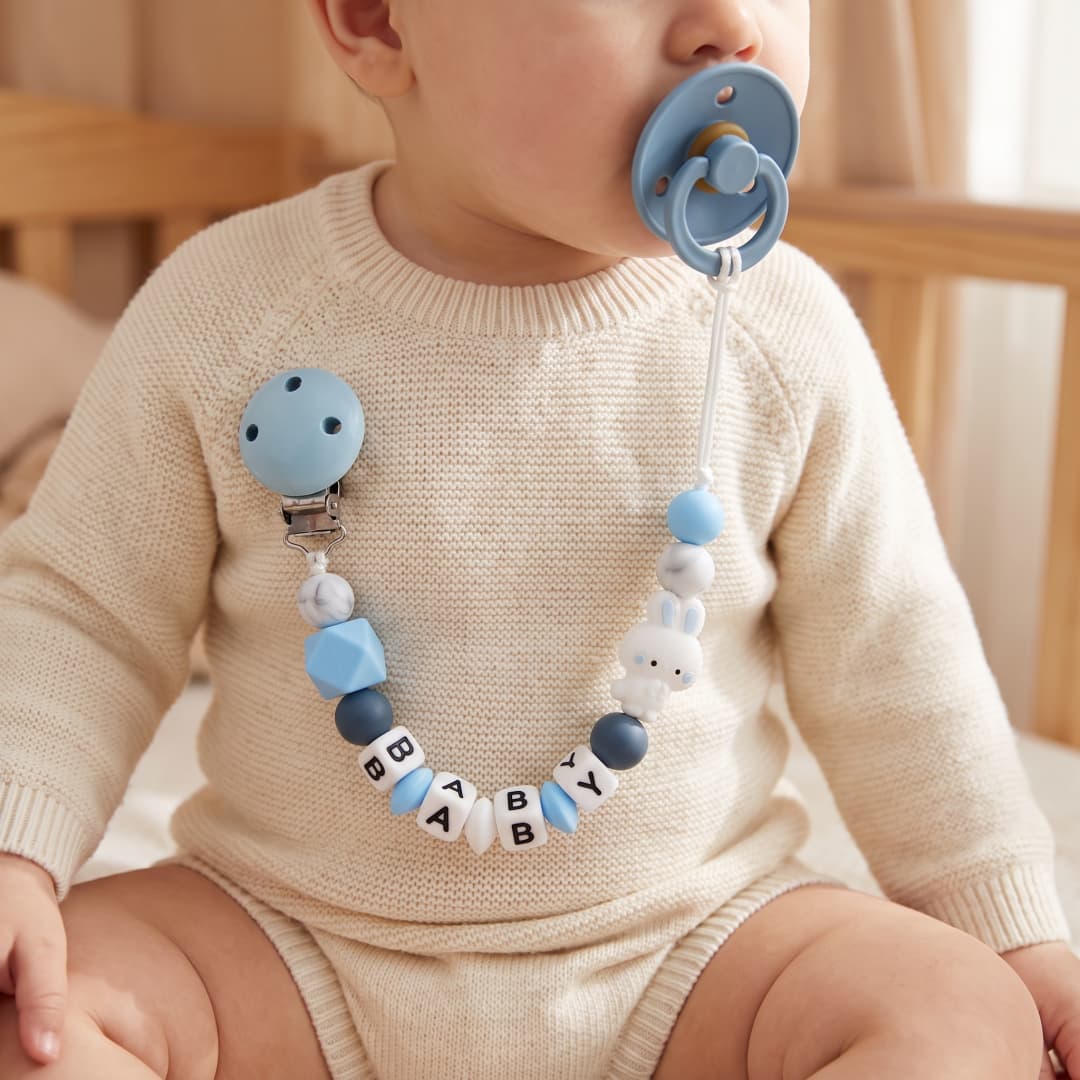 Baby Teethers - Custom Baby Pacifier Clip Personalized Name