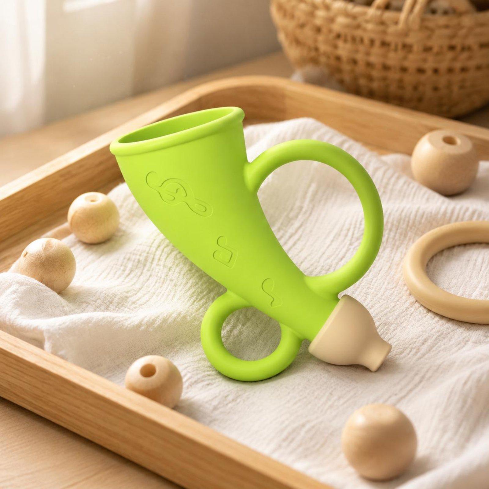 Baby Silicone Horn Sound Whist - огляд і ціна Baby Teethers