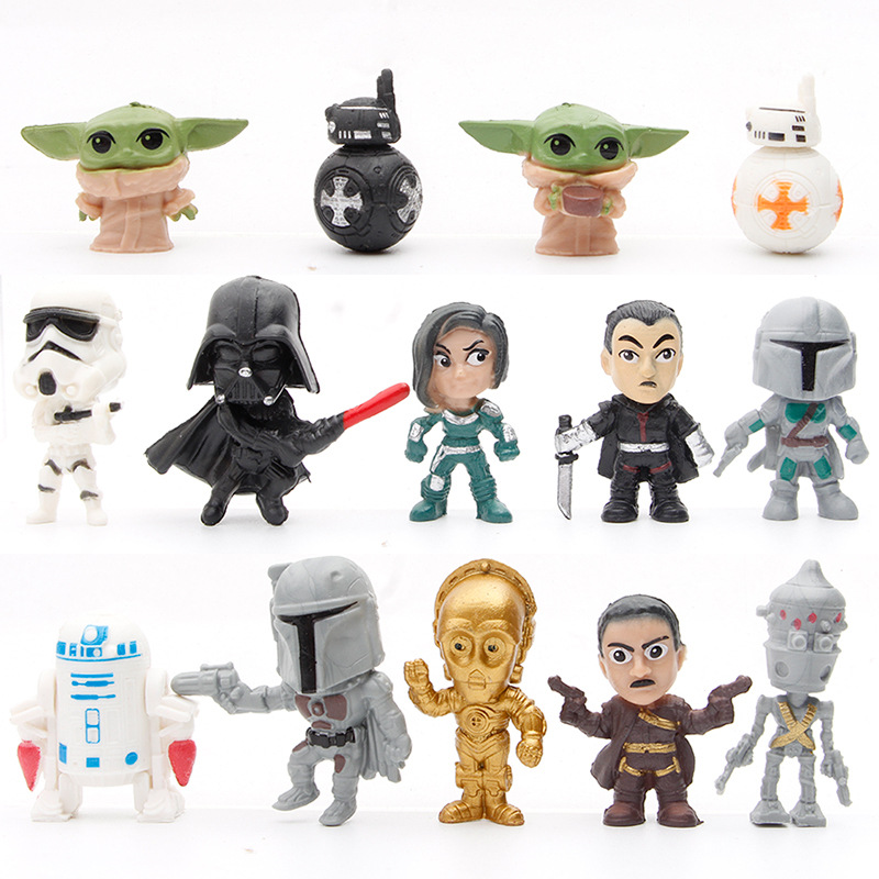 14-16pcs/set Darth Vader The M - огляд і ціна Baby Yoda Products